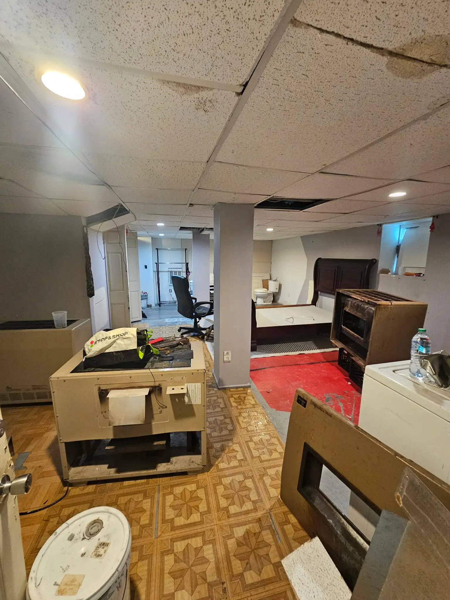 Basement before interior demolition service in South Coast